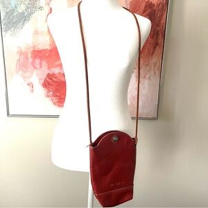 Red Leather Crossbody Bag